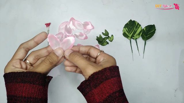 DIY | Tutorial Satin Ribbon Flower Very Easy