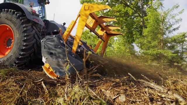 Forestry Mulcher | TMC CANCELA TFT | With Tractor FENDT 824 Vario