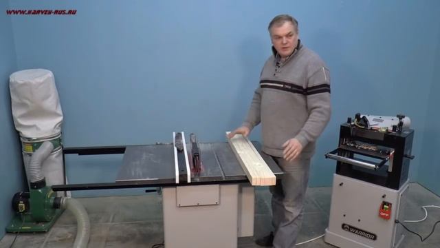 Изготовление мебельного щита на станках Warrior W0206 и W0702