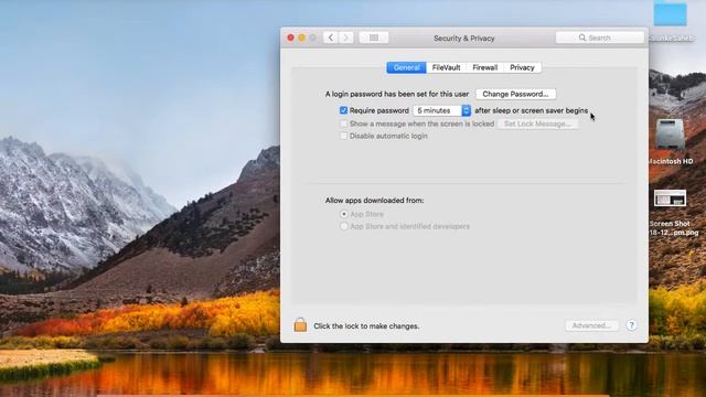 Prevent Entering Password After Sleep Or Screen Saver In Mac, Macbook Pro, Air, IMac