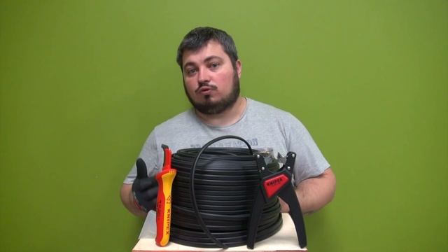 Обзор стриппера KN-1264180 и ножа KN-9855 от Knipex