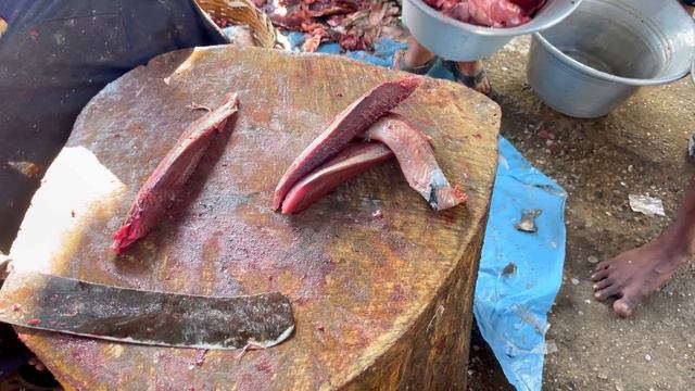 Kasimedu Selvam String Ray Fish Cutting | UK SONS MARINE