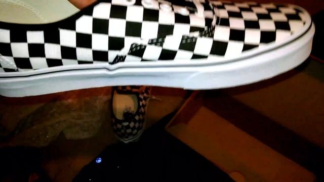 Vans  Black And White Checkerboard Authentic Pickups