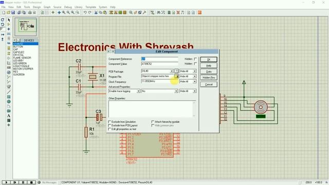 Stepper Motor Interfacing With 89C52 | Simulation | Drives With ULN2003