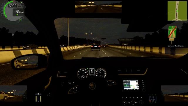 Skoda Oktavia RS /City Car Driving/ Night Cruising