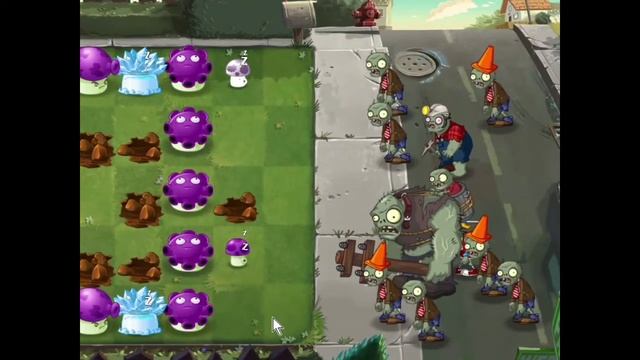 Survival : Day (Hard), But Using Mushrooms And Coffee Beans Only | Plants Vs. Zombies