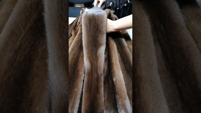 Мех норки цвет Коричневый натуральный