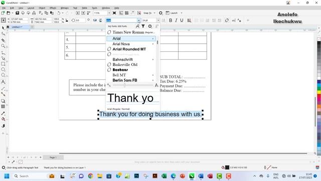 NECO Data Processing Practical 2023 Past Paper - CorelDraw