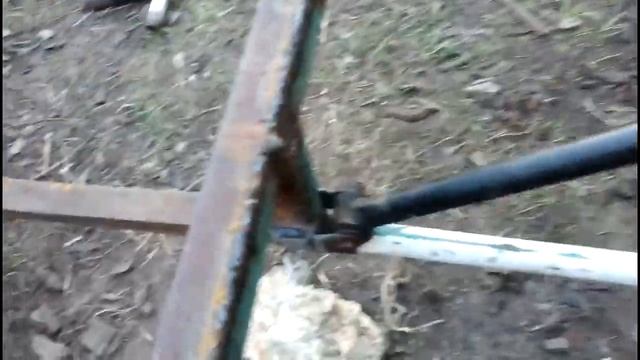 Механический подьем кузова на самодельном прицепе!!! 3я часть постройки!