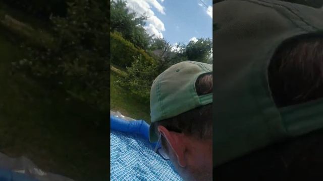 накачать бассейн без насоса.