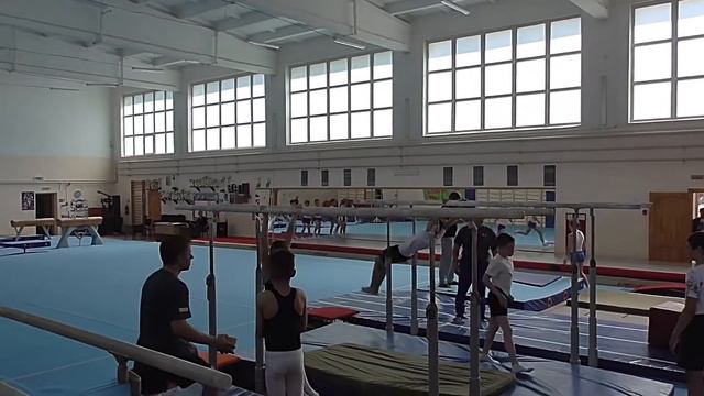 00163  разминка Правосуд Мирон брусья  3 й взрослый разряд 02 06 21