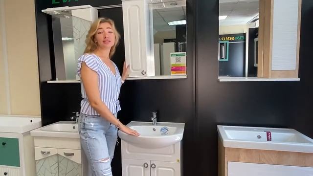 Мебель для ванной комнаты Samantha 55 от компании Grandfayans, бренд Eva Gold