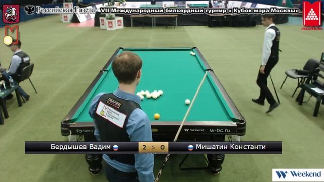 Бердышев Вадим (RUS) - (RUS) Мишатин Константин « Кубок мэра Москвы 2018 »