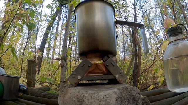 Универсальная полка (вешалка) / Бушкрафт в осеннем лесу