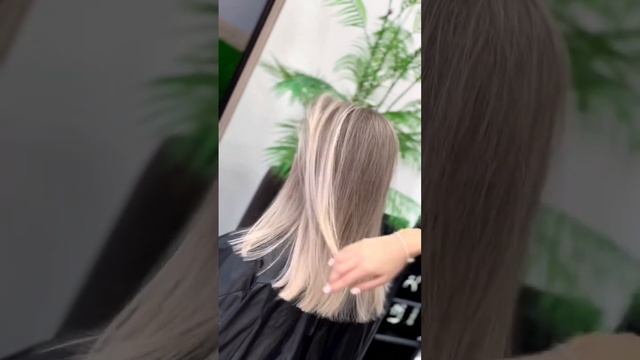 Идеальный ,оригинальный  треугольник Airtouch ? #блондинка #airtouch #balayage #аиртач #колористика