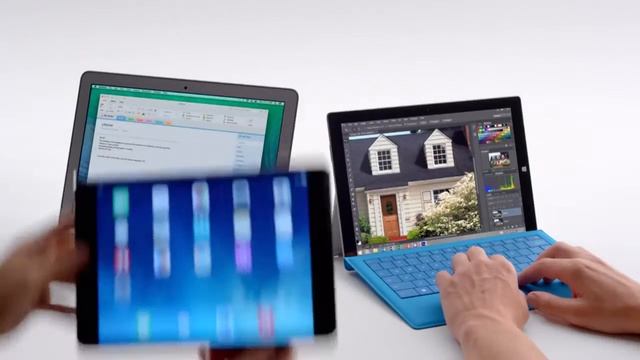 Surface Pro 3 Vs. MacBook Air -- Crowded Commercial