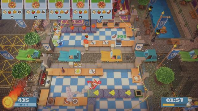 Overcooked! All You Can Eat - World Food Festival - Level 2-1 (4 Stars)