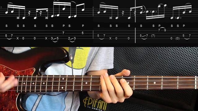 L#29 / Larry Graham - POW (all Parts Tabbed) Slap Bass Lesson