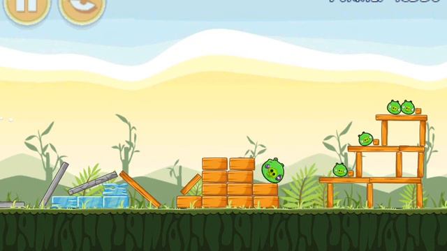Angry Birds Level 2-1 - 3 Stars Theme 1 - Poched Eggs