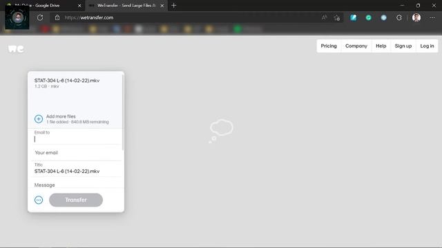 Transfer Large File Free | বড় ফাইল পাঠানো যাবে সহজেই | WeTransfer | Bangla Tutorial 2022 |