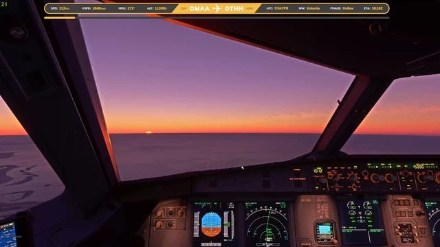 MSFS | FENIX A320 | ABU DHABI (OMAA) -QUATAR (OTHH) - 