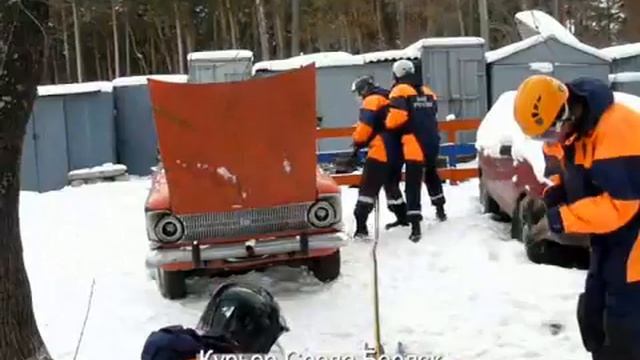 Тренировка бердских спасателей