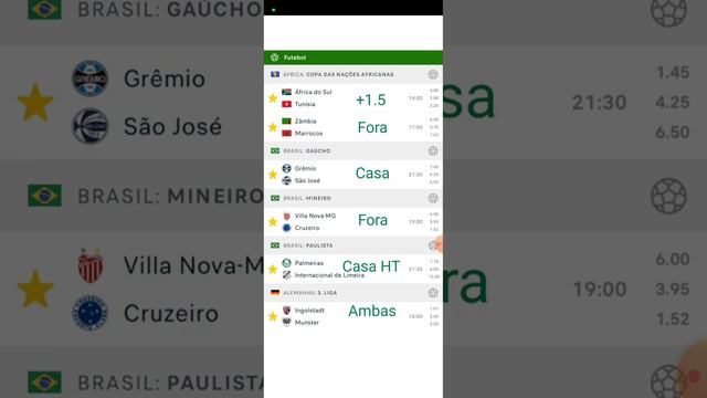 Palpites de futebol do dia  24/01/2024   - Diário dos Palpites