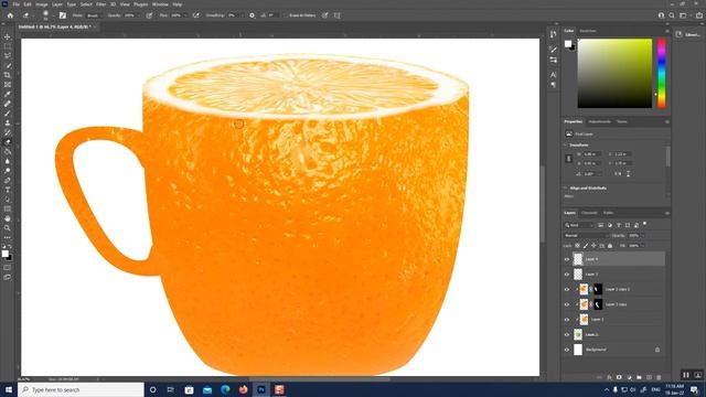 Advertising Poster Design | Lemon Tea | Photoshop Tutorial | D Game Squad