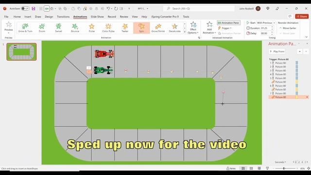 MAKE A RACING GAME IN POWERPOINT - Spin The Wheel And Click On Your Cars To Move Them