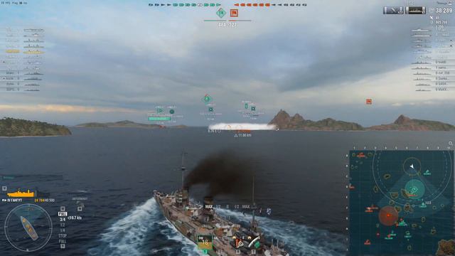 Линкор Гангут в World of Warships  Обзор от RusSolo для Navygaming