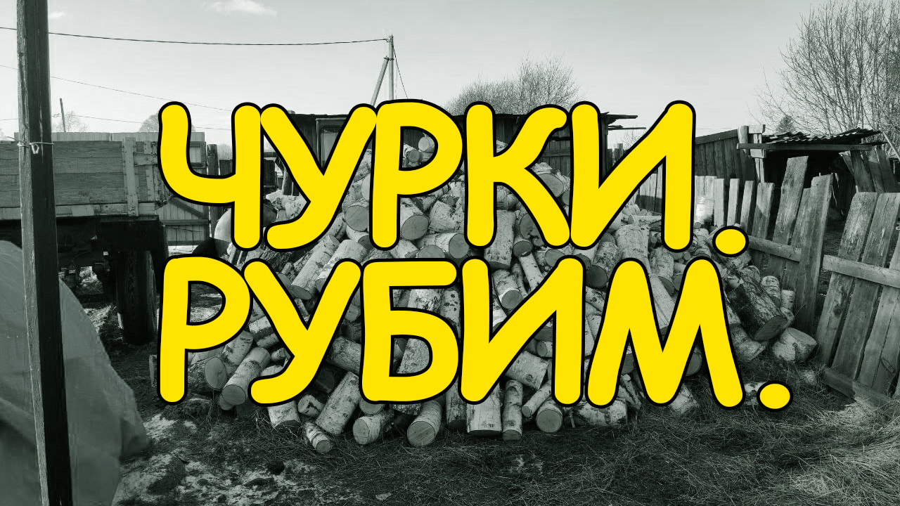 Чурки. Рубим. [весна 2023, Романовка]