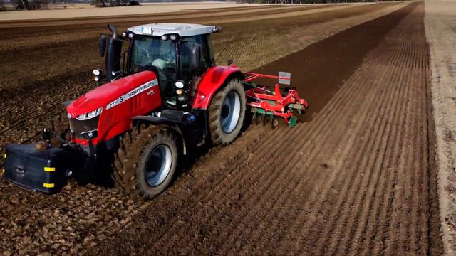 Massey Ferguson S7718 Und 6615 | Grubbern Und Gülle Ausbringen (4K) #masseyferguson #agriculture