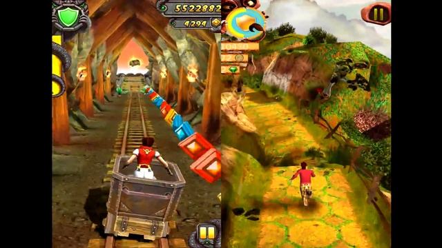 Temple Run 2 Sky Summit VS Endless Run Lost Oz Android iPad iOS Gameplay HD