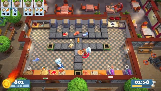 Overcooked! 2 - Story Kevin 8 | 2 Players | Score: 1593