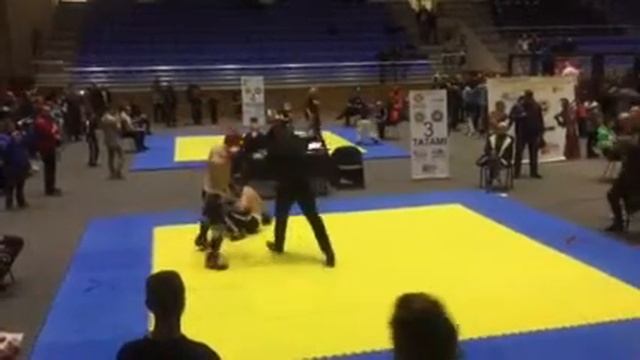 Бой, уложил накдауном