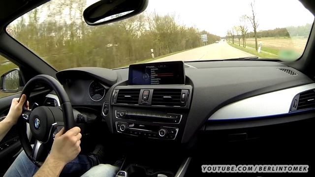 MERCEDES A45 AMG Vs BMW M135i Acceleration 0-250 Autobahn Top Speed Onboard Sound 1er A Klasse