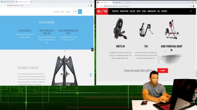 Smart Trainers Tacx NEO 2T VS Elite Turno - REVIEW- Em Português