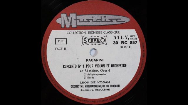 Paganini, Violin Concerto No 1, 2,3mov, Leonid Kogan, Violin