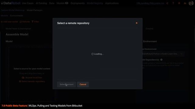 Custom Models In DataRobot | Bitbucket Integration For Pulling, Testing And Deploying Models