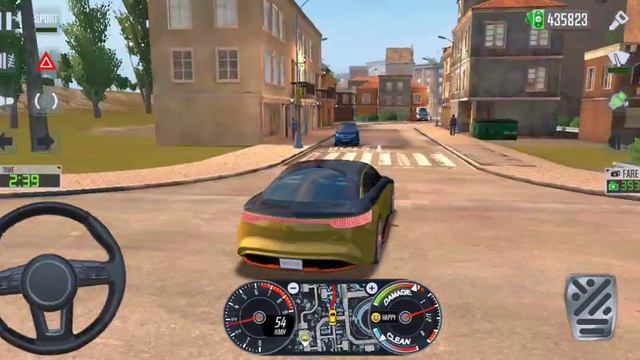 Mercedes Benz Vision EQS Electric Car Taxi Private - Taxi Sim 2020 ! Driving Rome City Driving Car