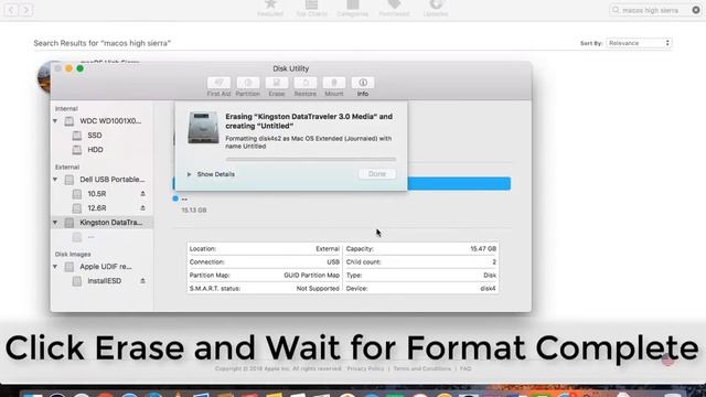 How To Make USB Install Mac OS High Sierra