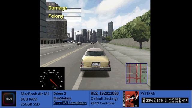 M1 MacBook Gaming - Driver 2 - PlayStation - OpenEmu Emulation