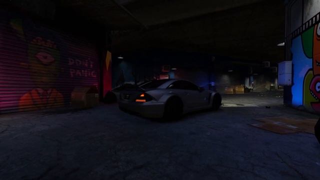 Mercedes SL65 Black Series with VOSSEN wheels GTA V Ultra Realism