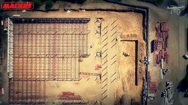 Аэросъемка Гипермаркет Магнит Кемерово май 2016