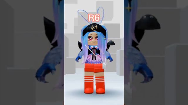 R15 и R6 #роблокс #roblox #настя #nastia #шортс #R15 #R6