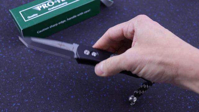 ProtechEmerson CQC7 Punisher Automatic Tanto Black Chisel E7-T3