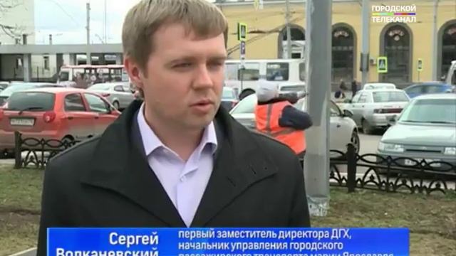 В Ярославле приводят в порядок опоры контактной сети