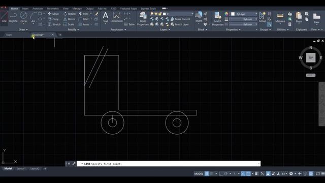 How To Draw Truck In Autocad? | Exercises