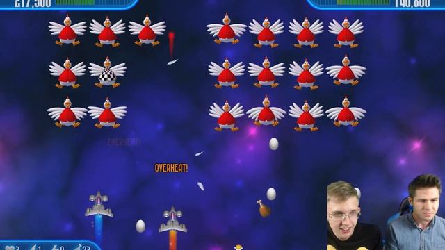 Курицы Мутанты захватили планету в игре Chicken Invaders 3 Прохождение С Юрием