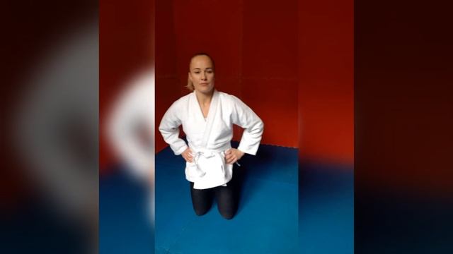 Занятие по самбо в школе.